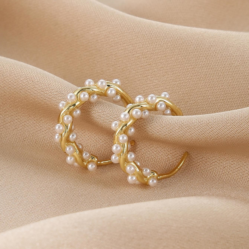 Imitation Pearl Earrings - Elegant Pearl Earrings