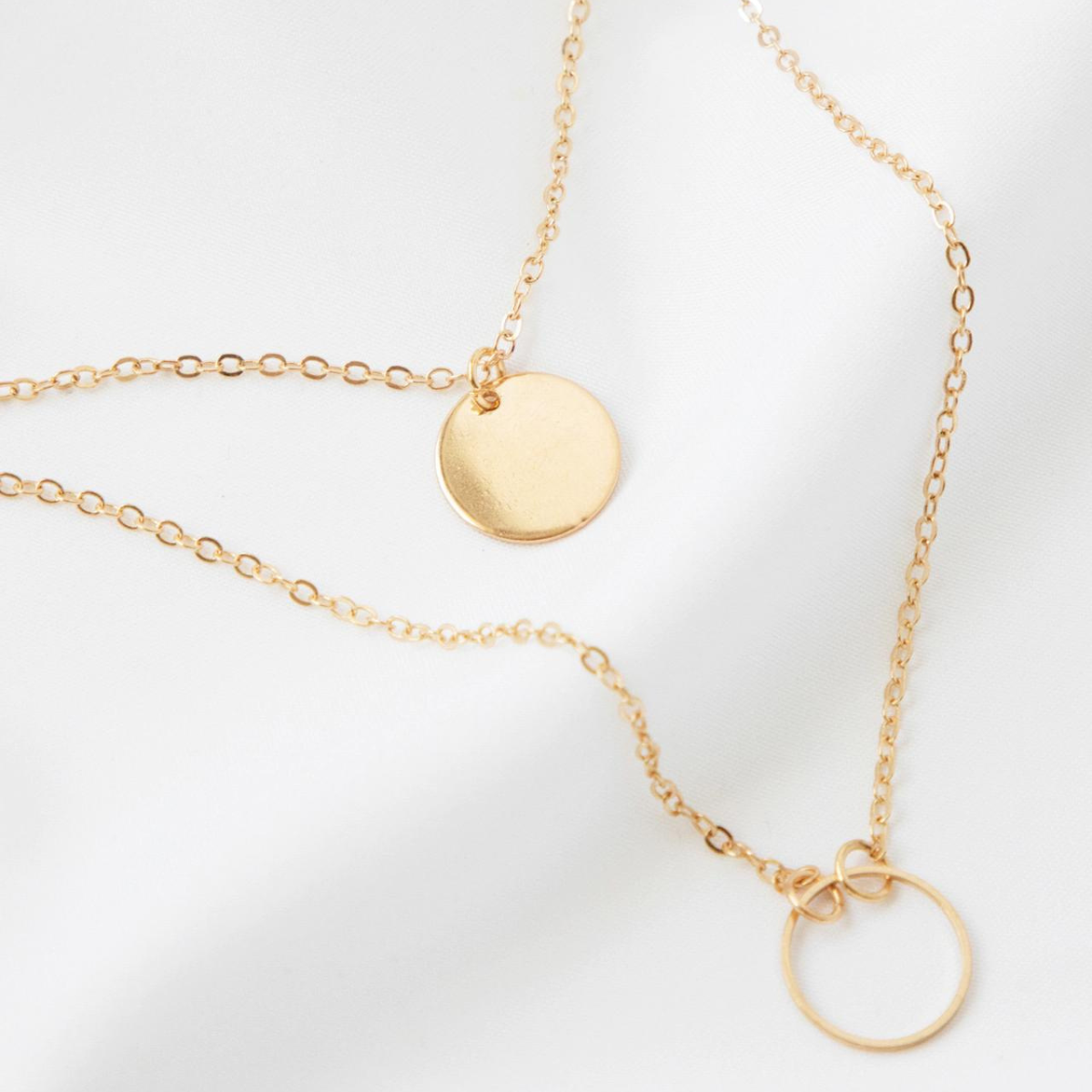 Round Pendant - Multilayer Necklace