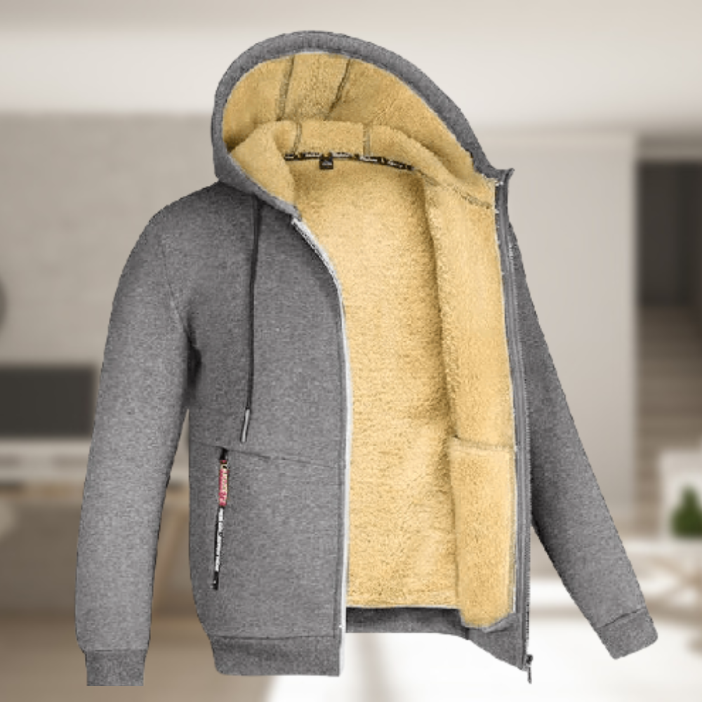 Andrew – Winter jacket with hood for men