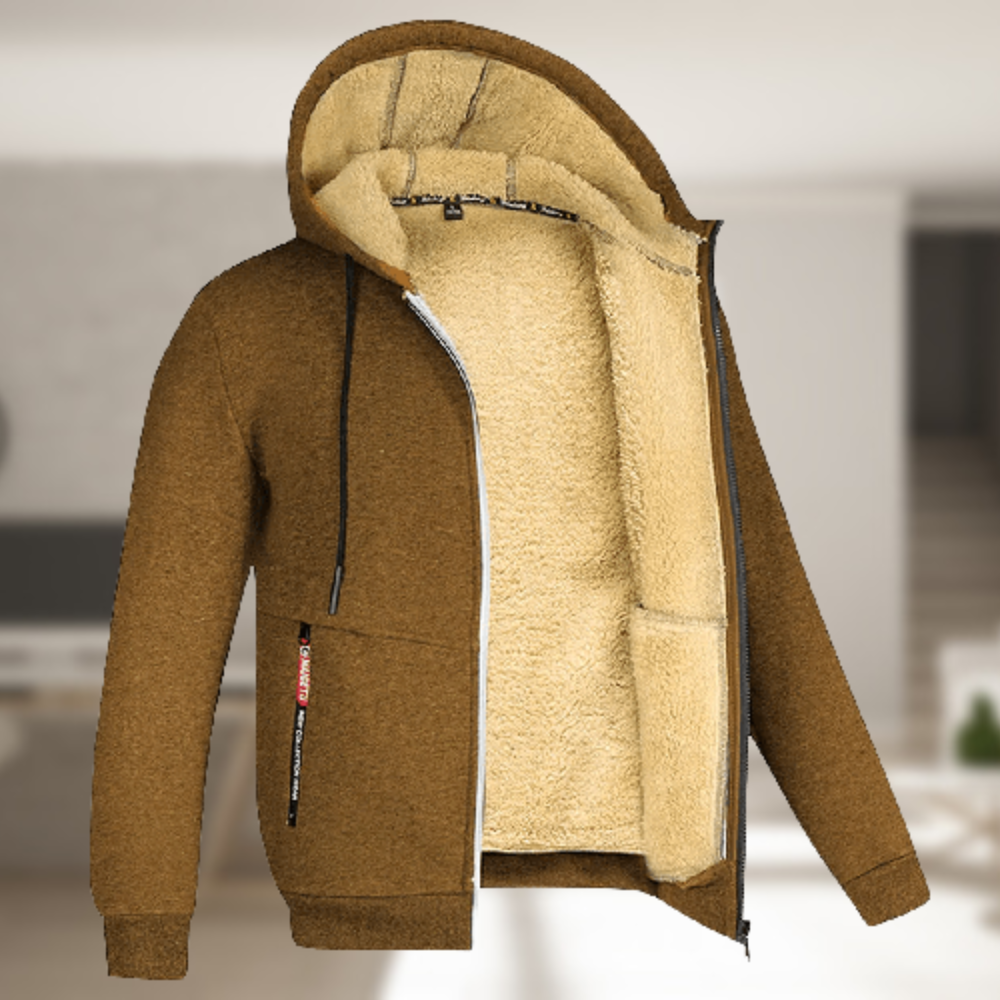 Andrew – Winter jacket with hood for men