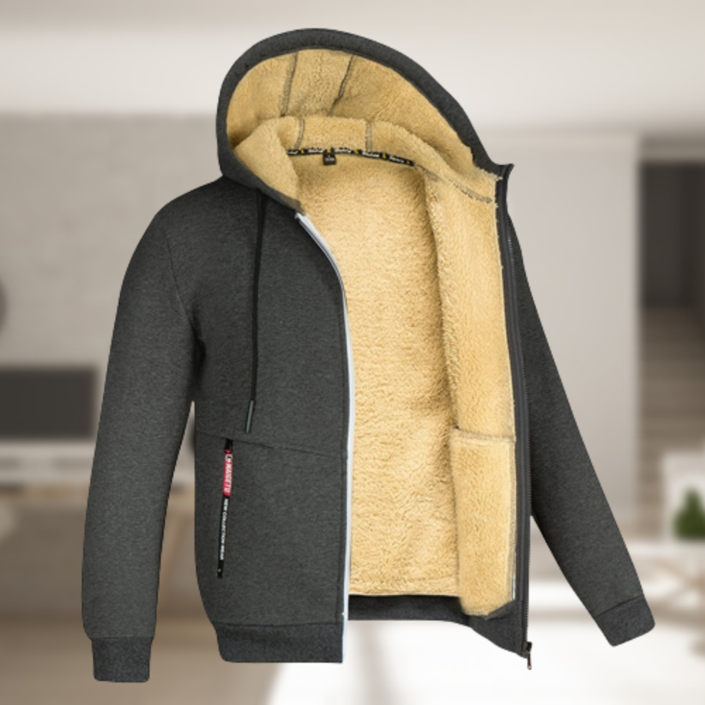 Andrew – Winter jacket with hood for men