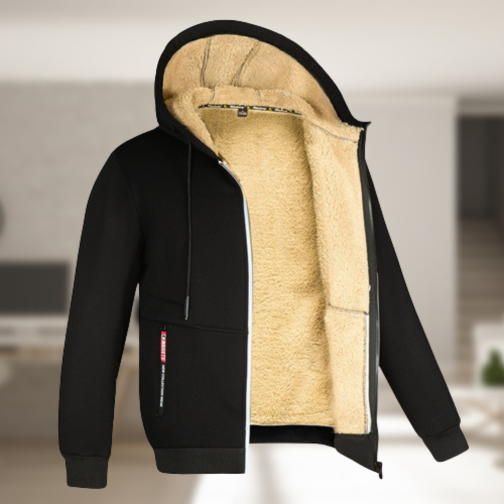 Andrew – Winter jacket with hood for men