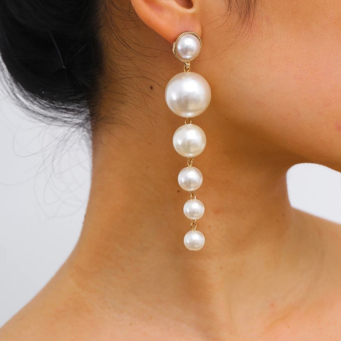 Pearl Drop Earrings - Long Pearl Earrings