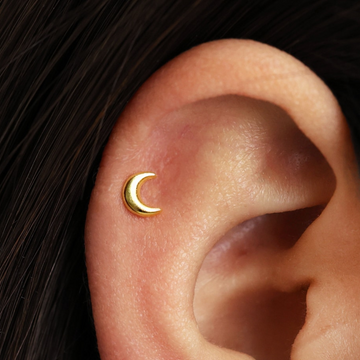 Moon Earrings - Tiny Moon Earrings