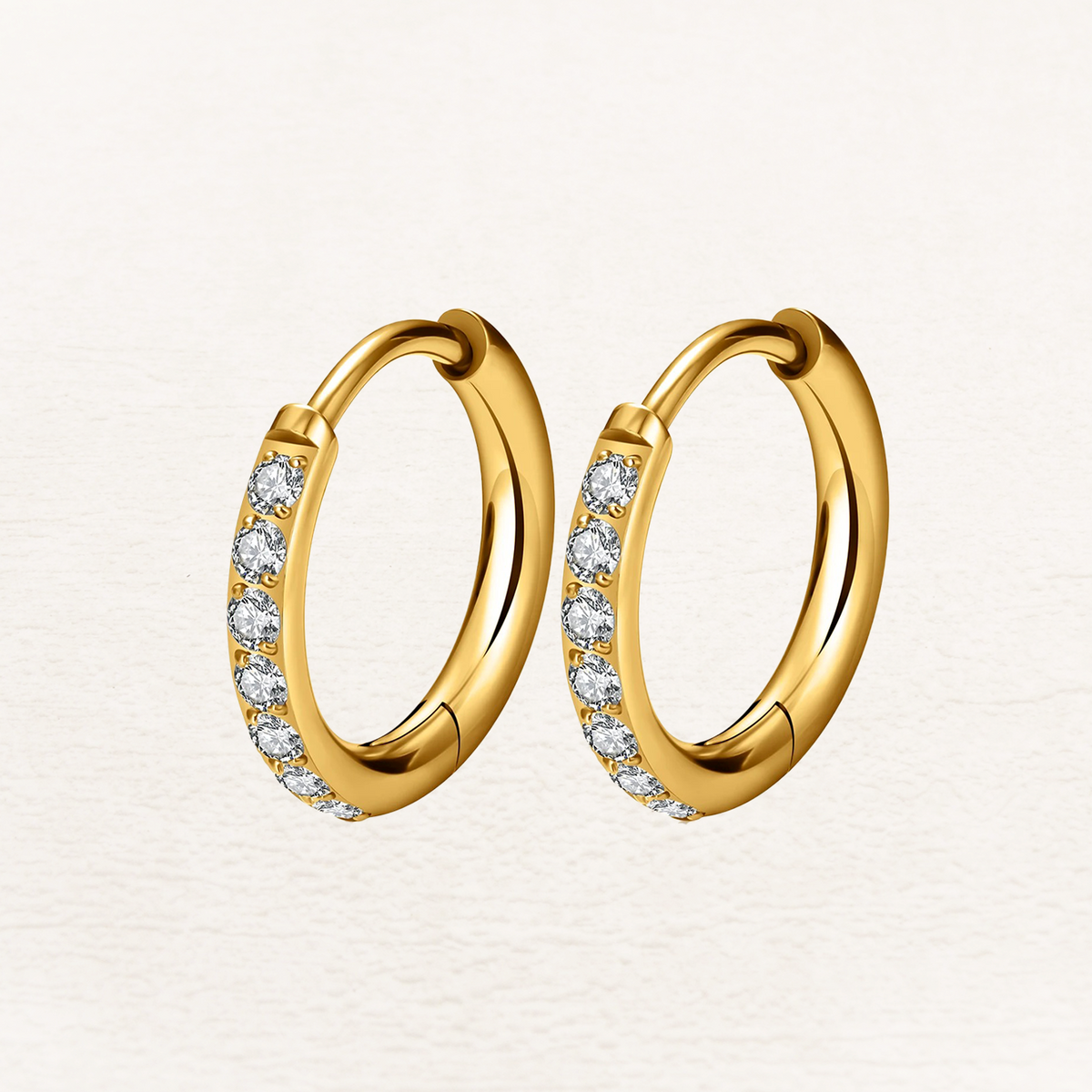 Jane – Huggie Hoops with Shiny Details