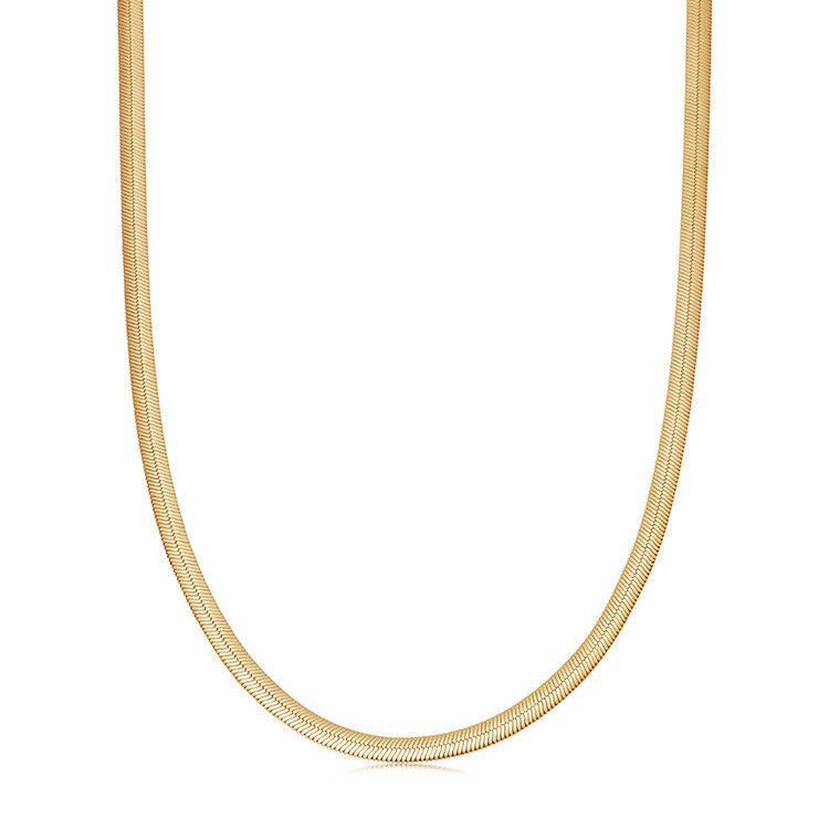 Snake Chain - Fishbone Collar Necklace