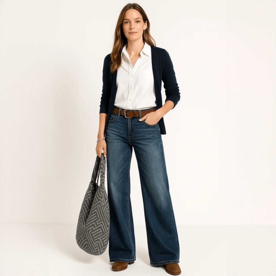 Majken - Elegant jeans with loose fit