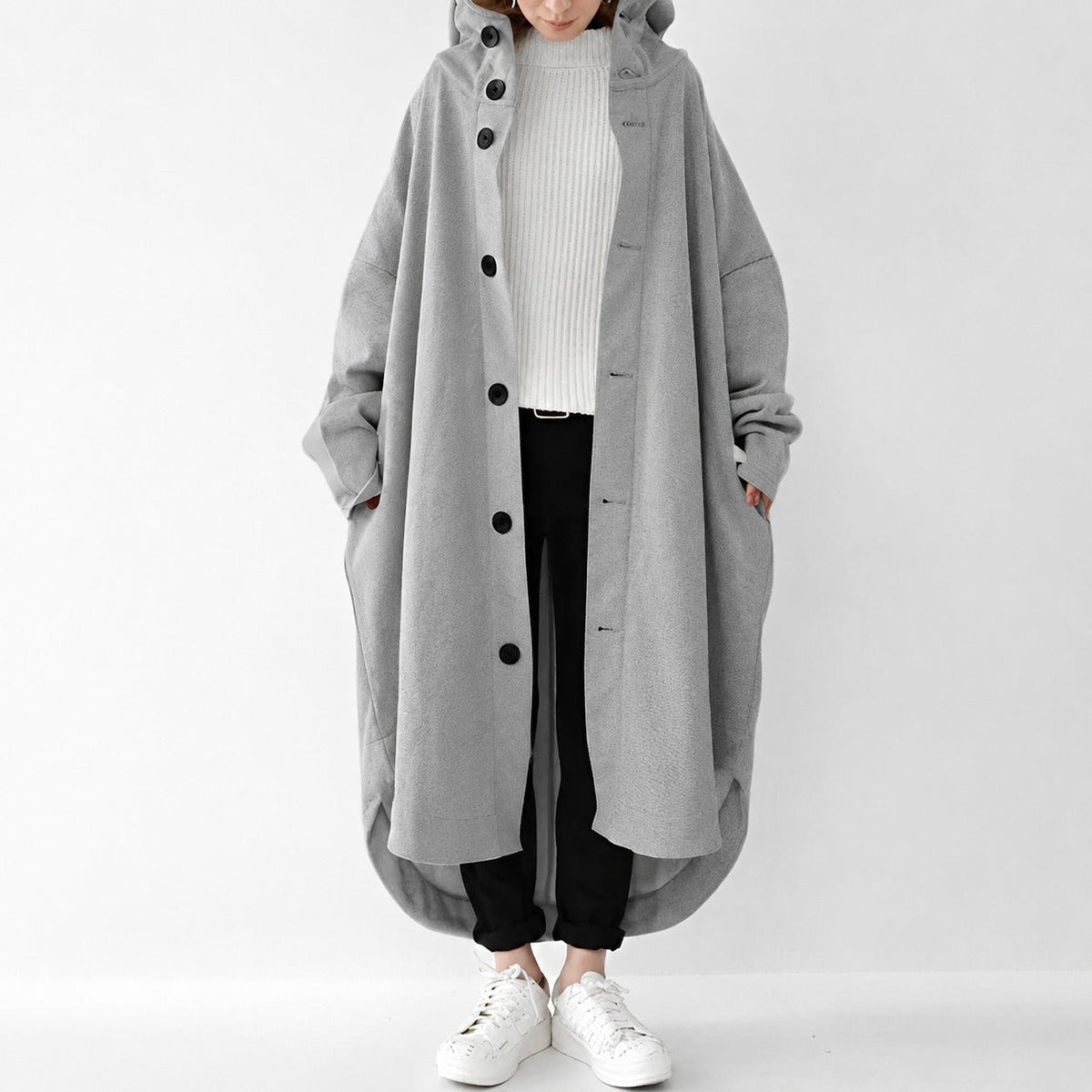 Jennica - Women's long, flowing trench coat