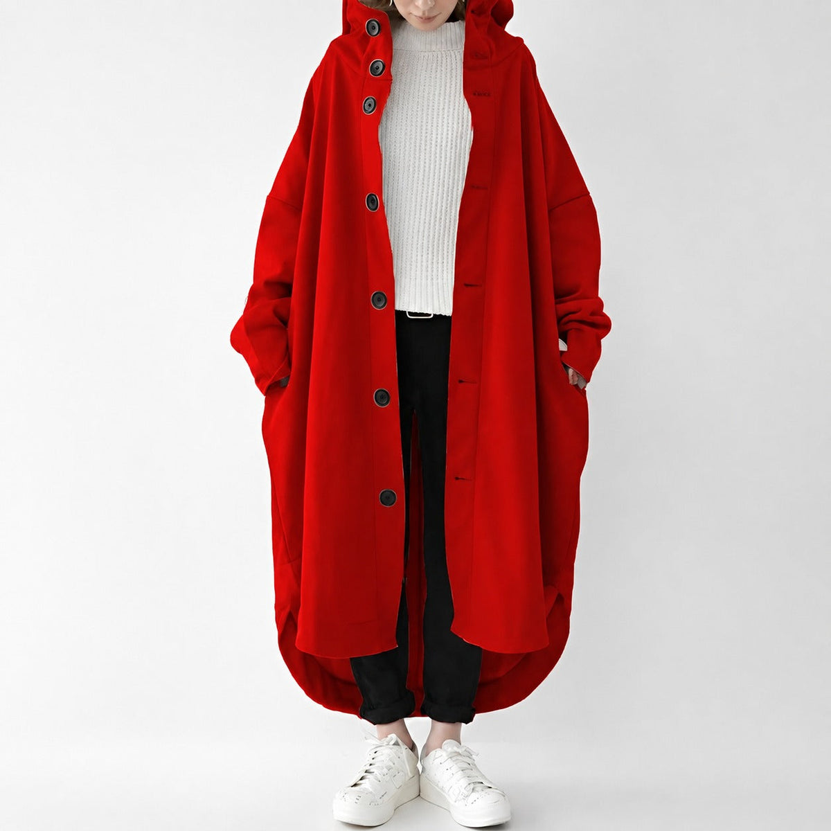Jennica - Women's long, flowing trench coat