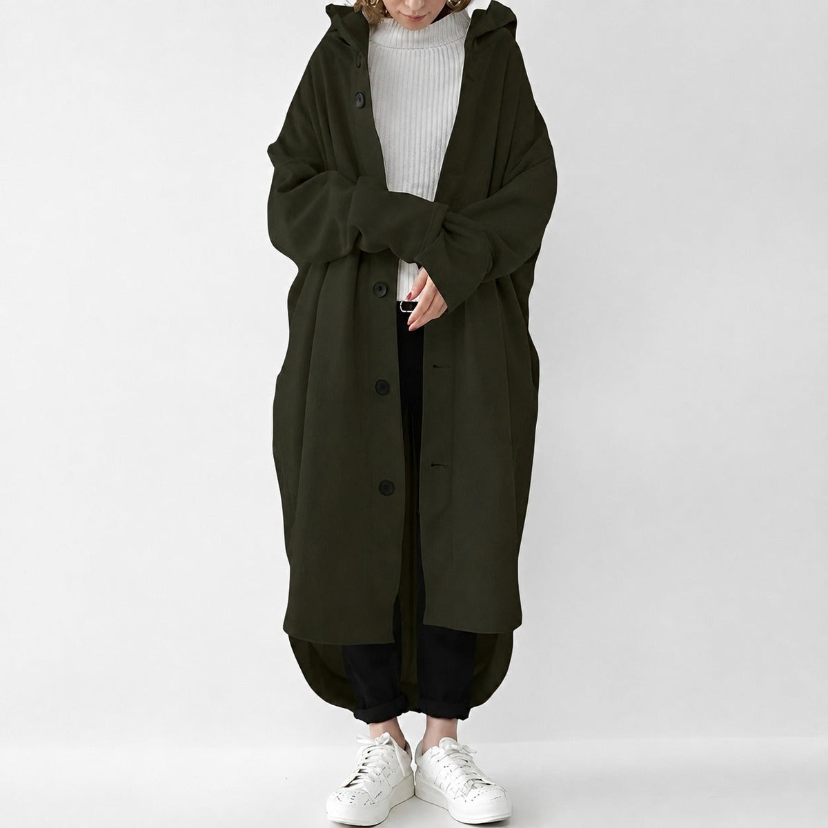 Jennica - Women's long, flowing trench coat