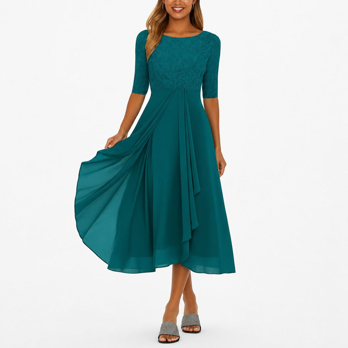 Ximena - Stylish Women's Knee-Length Dress