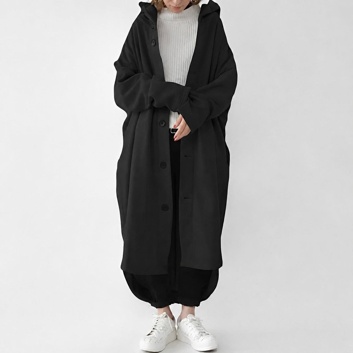 Jennica - Women's long, flowing trench coat