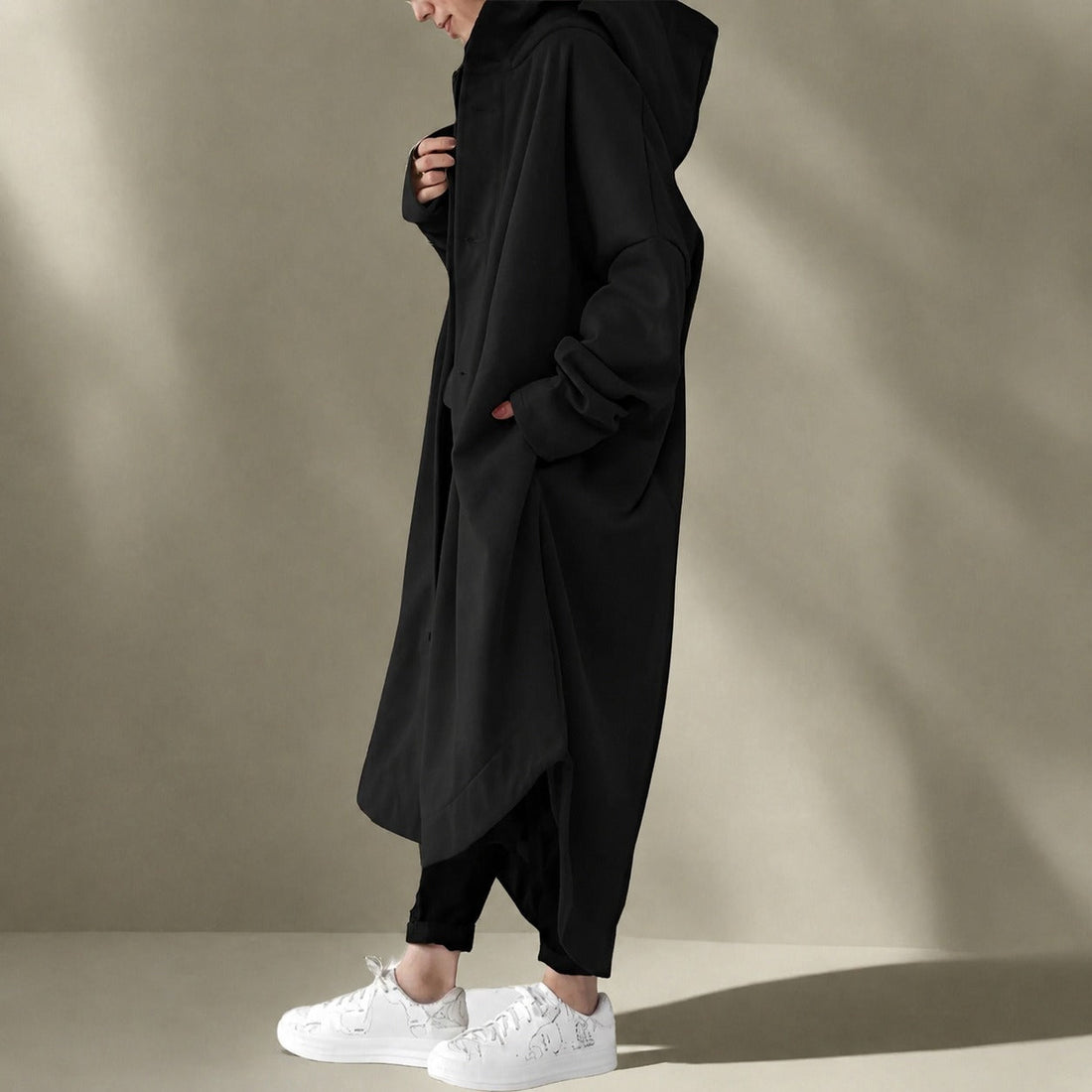 Jennica - Women's long, flowing trench coat