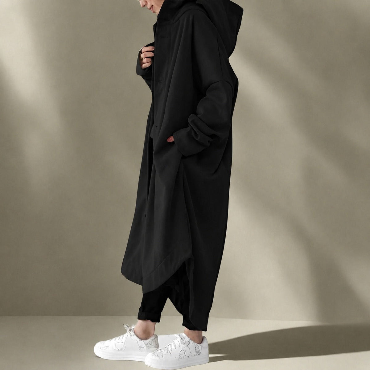 Jennica - Women's long, flowing trench coat