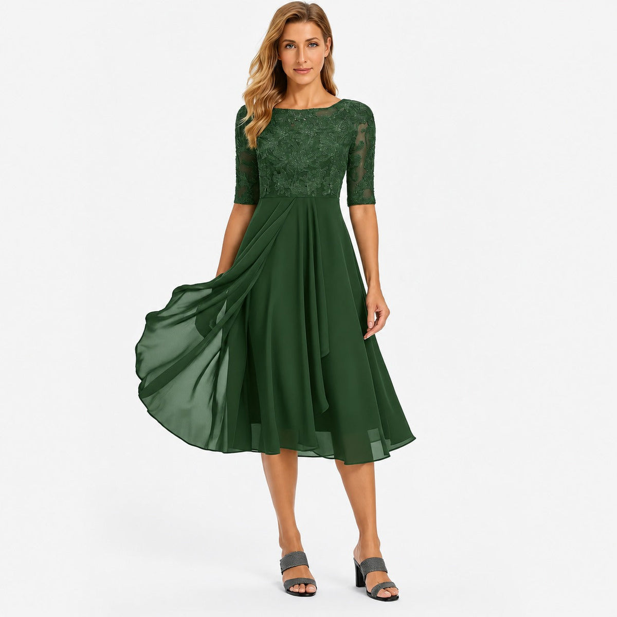 Ximena - Stylish Women's Knee-Length Dress