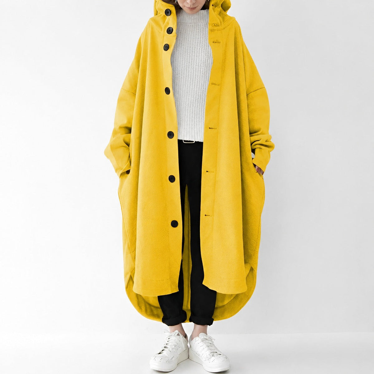 Jennica - Women's long, flowing trench coat