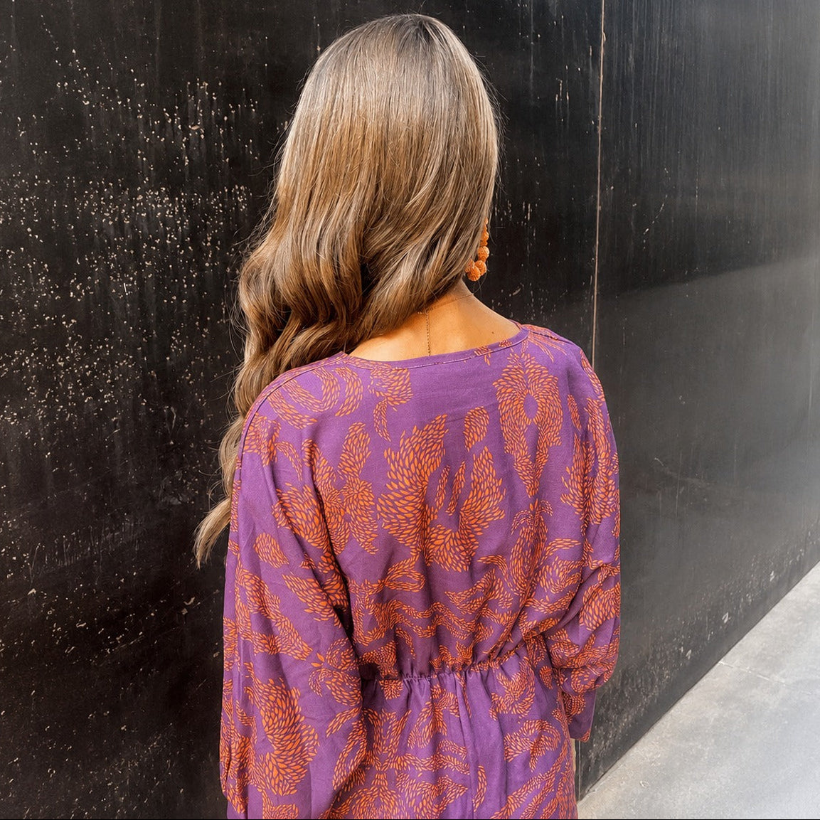 Grace - Elegant Dress with Floral Pattern and Bow