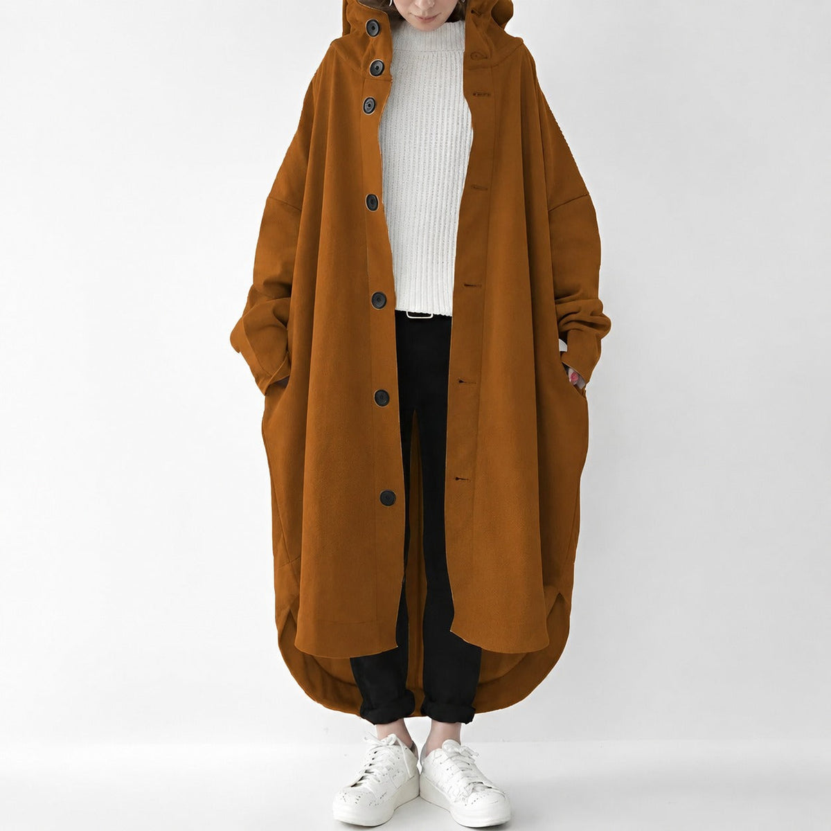 Jennica - Women's long, flowing trench coat