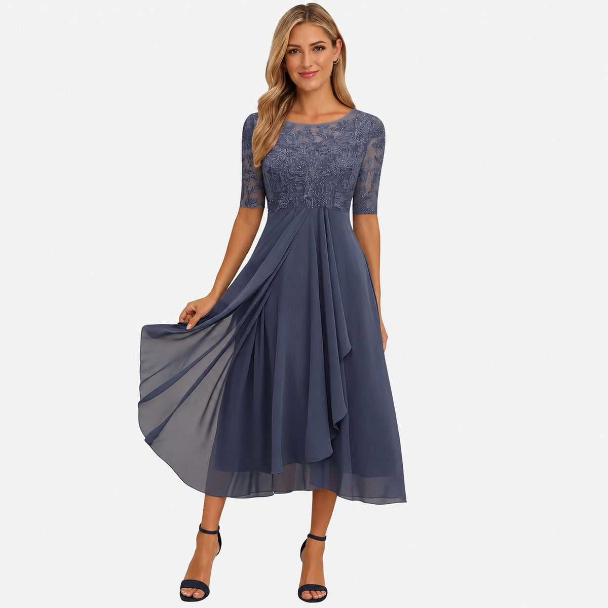 Ximena - Stylish Women's Knee-Length Dress