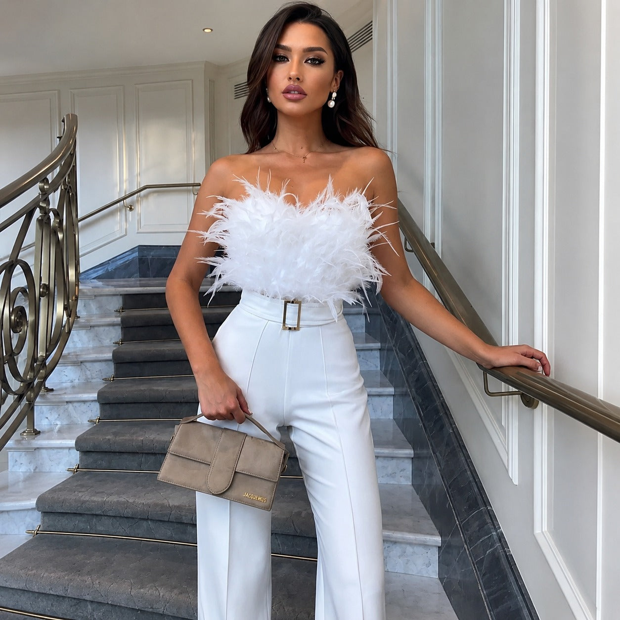 Frola - Stylish Jumpsuit with Bandeau Top