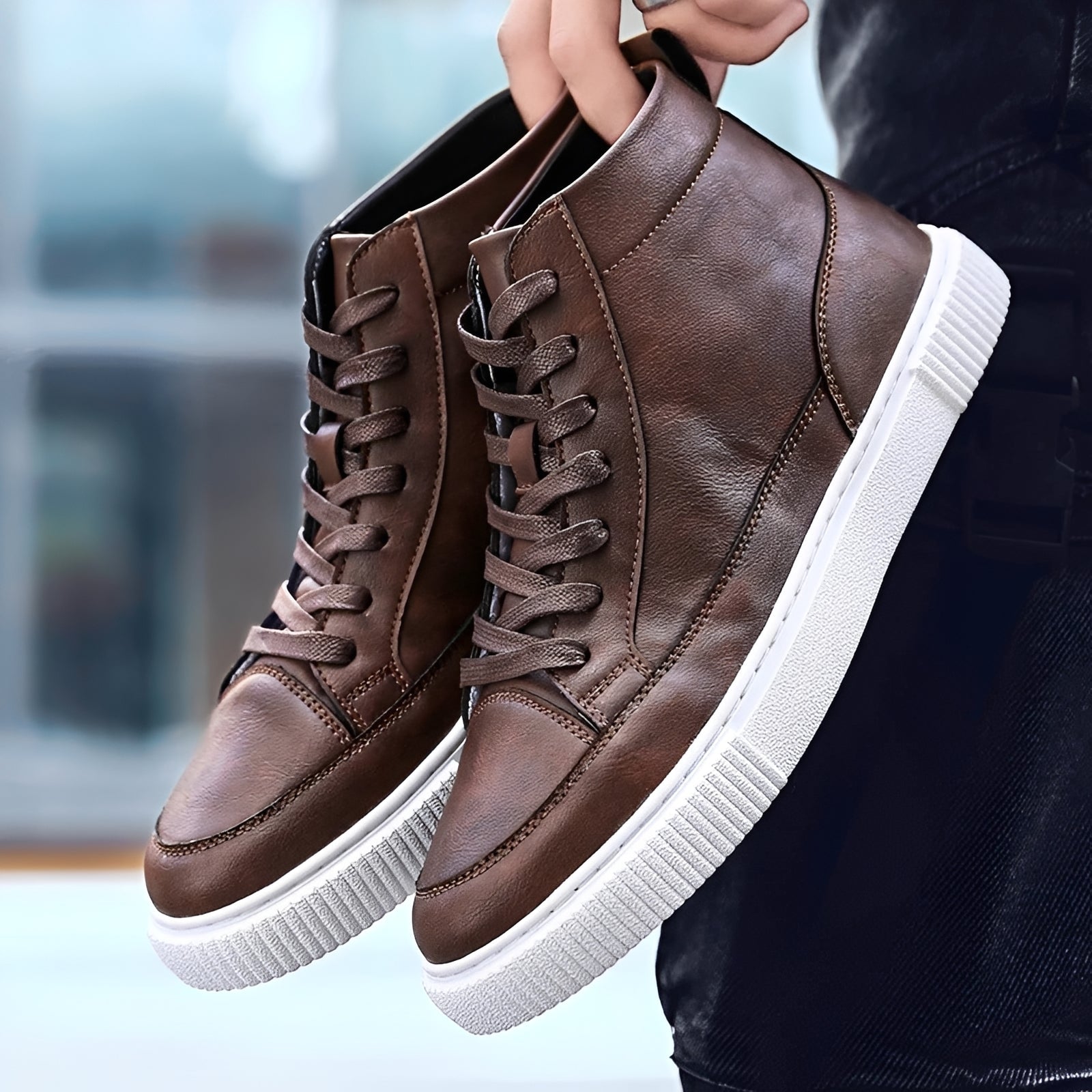 Albert - Stylish high-top sneakers for men