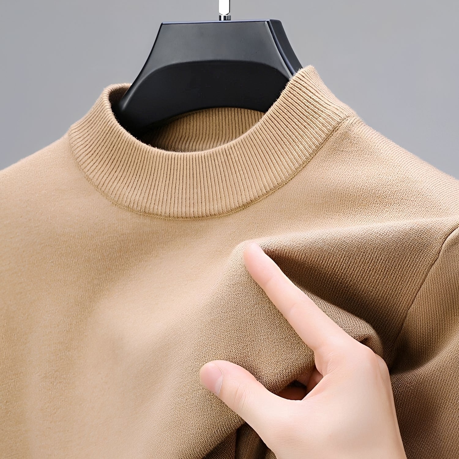 Giorgio - Casual Men's Sweater with Hem