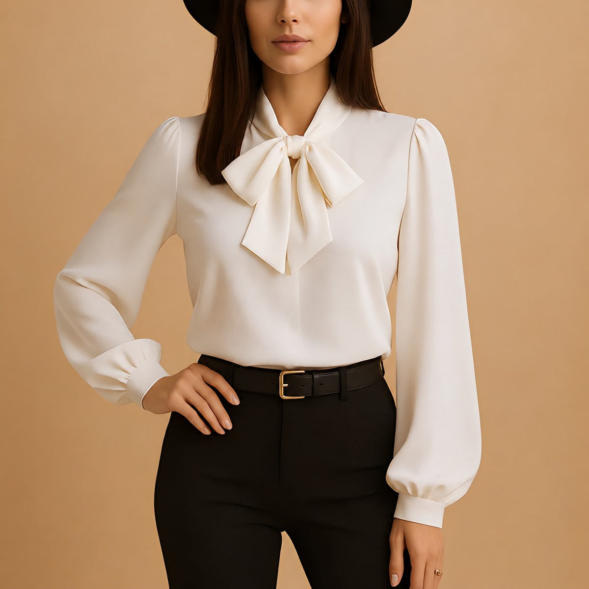 Blainne - Stylish women's blouse with bow