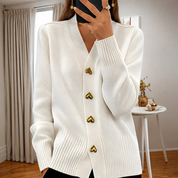 Annalee - Stylish Love Button Cardigan for Women