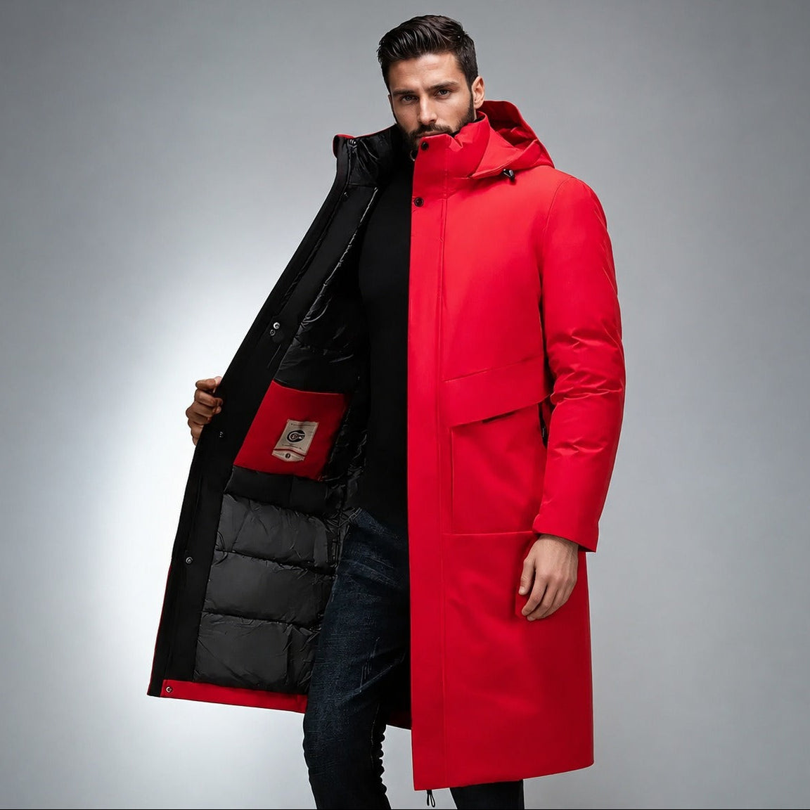 Viktor - Long, warm coat for winter