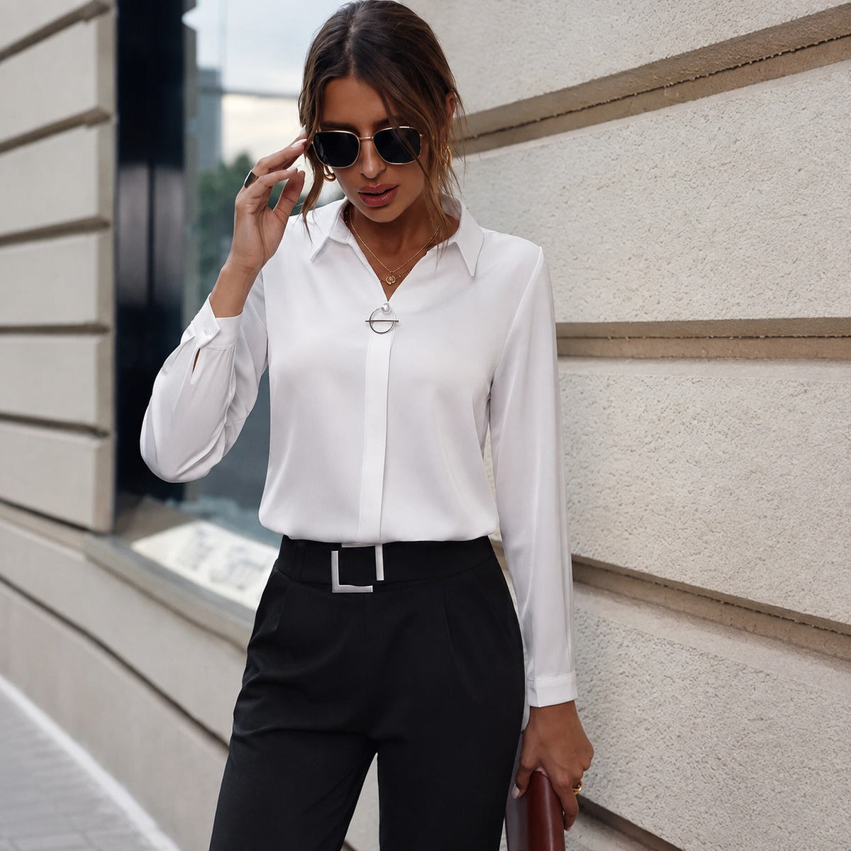 Sharlene - Relaxed long-sleeve shirt