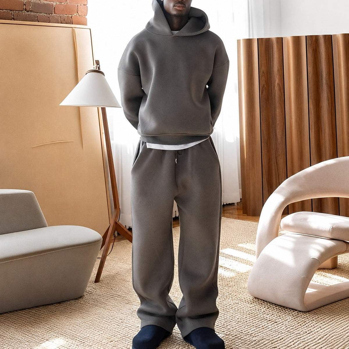 Marco - Casual set with oversized hoodie for men