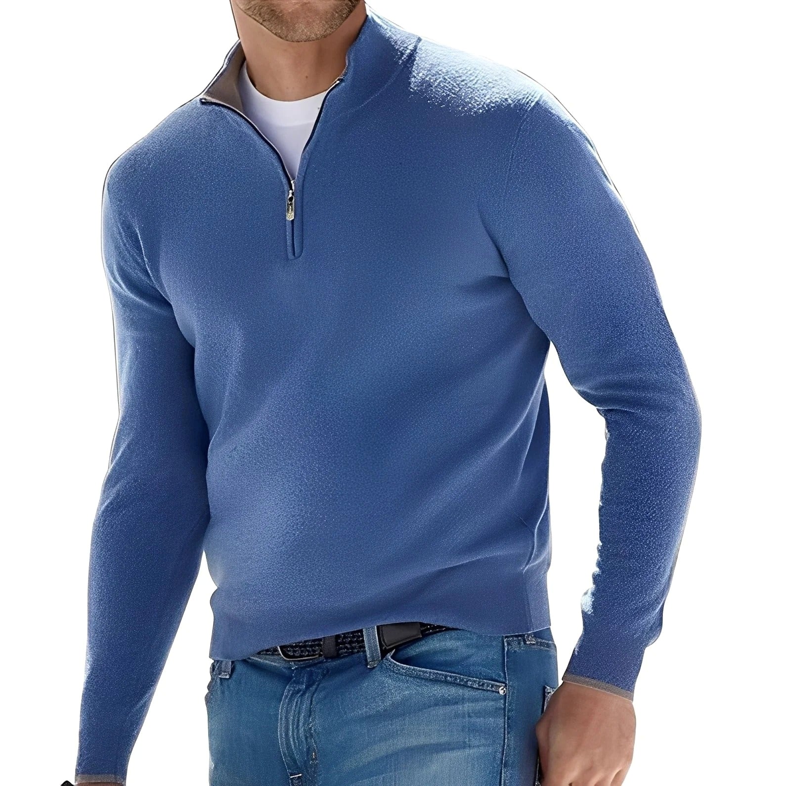 Ralph - Men's Casual Sweater with Zipper