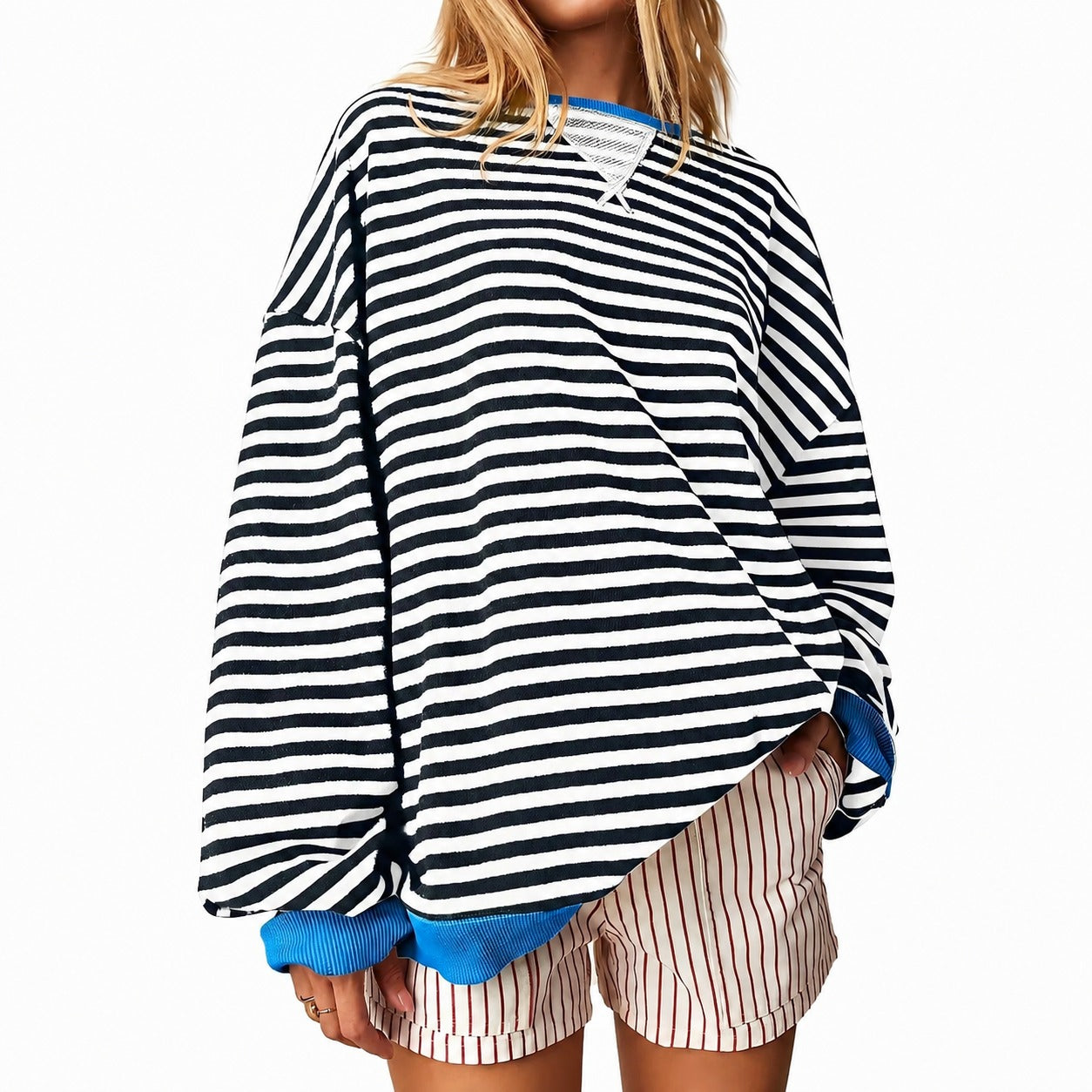 Judith - Casual striped women's sweater