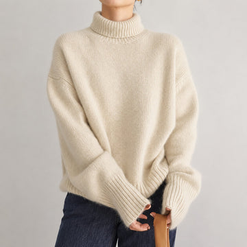 Lea - Women's loose turtleneck sweater