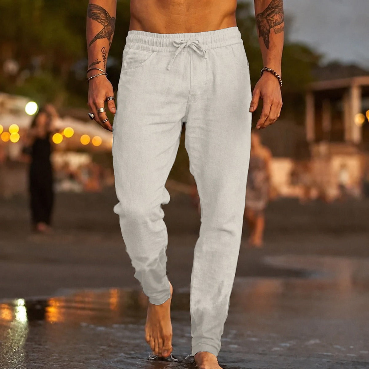 Men's Lightweight and Casual Pants with a Comfortable Fit
