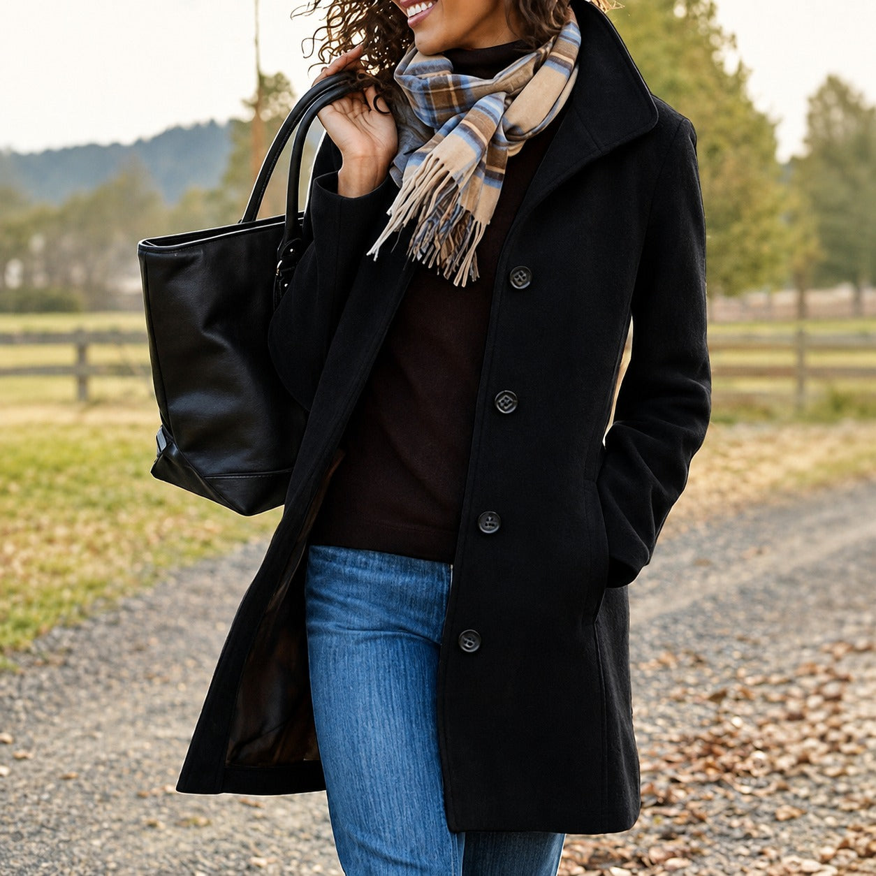 Harper - Cozy mid-length coat