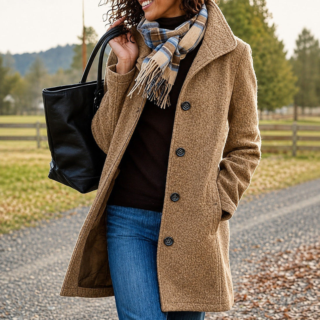 Harper - Cozy mid-length coat