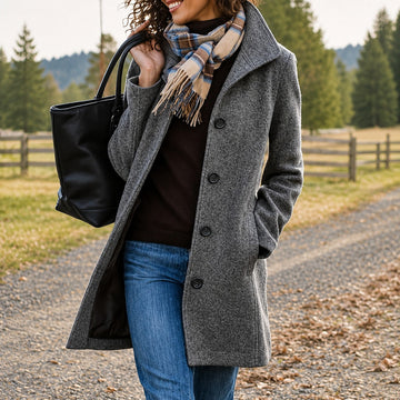 Harper - Cozy mid-length coat
