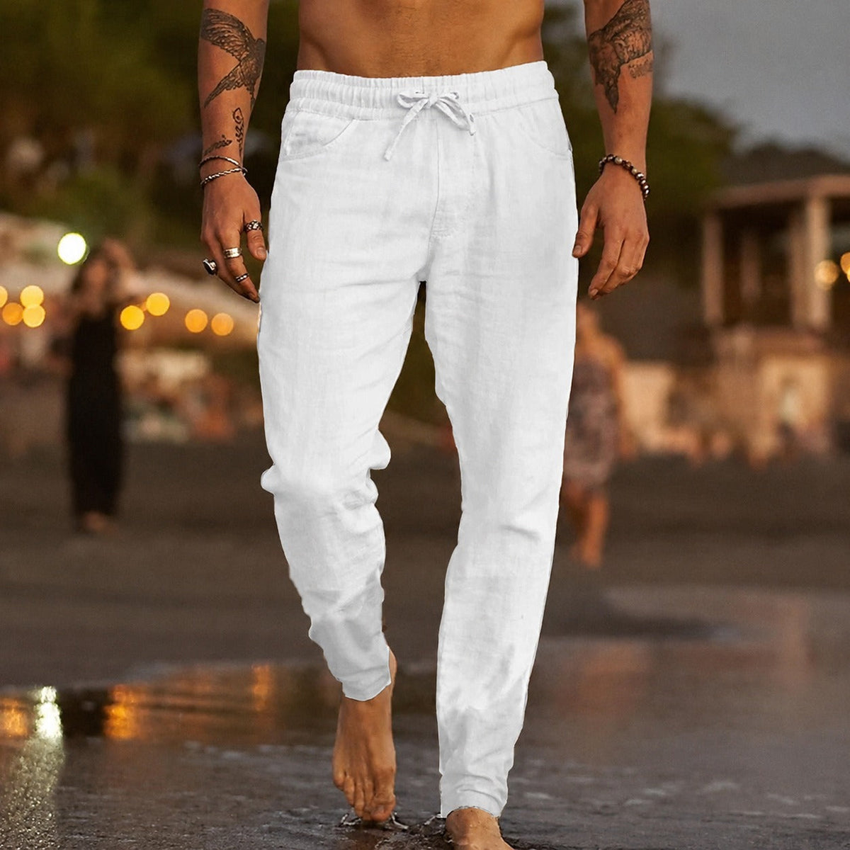 Men's Lightweight and Casual Pants with a Comfortable Fit