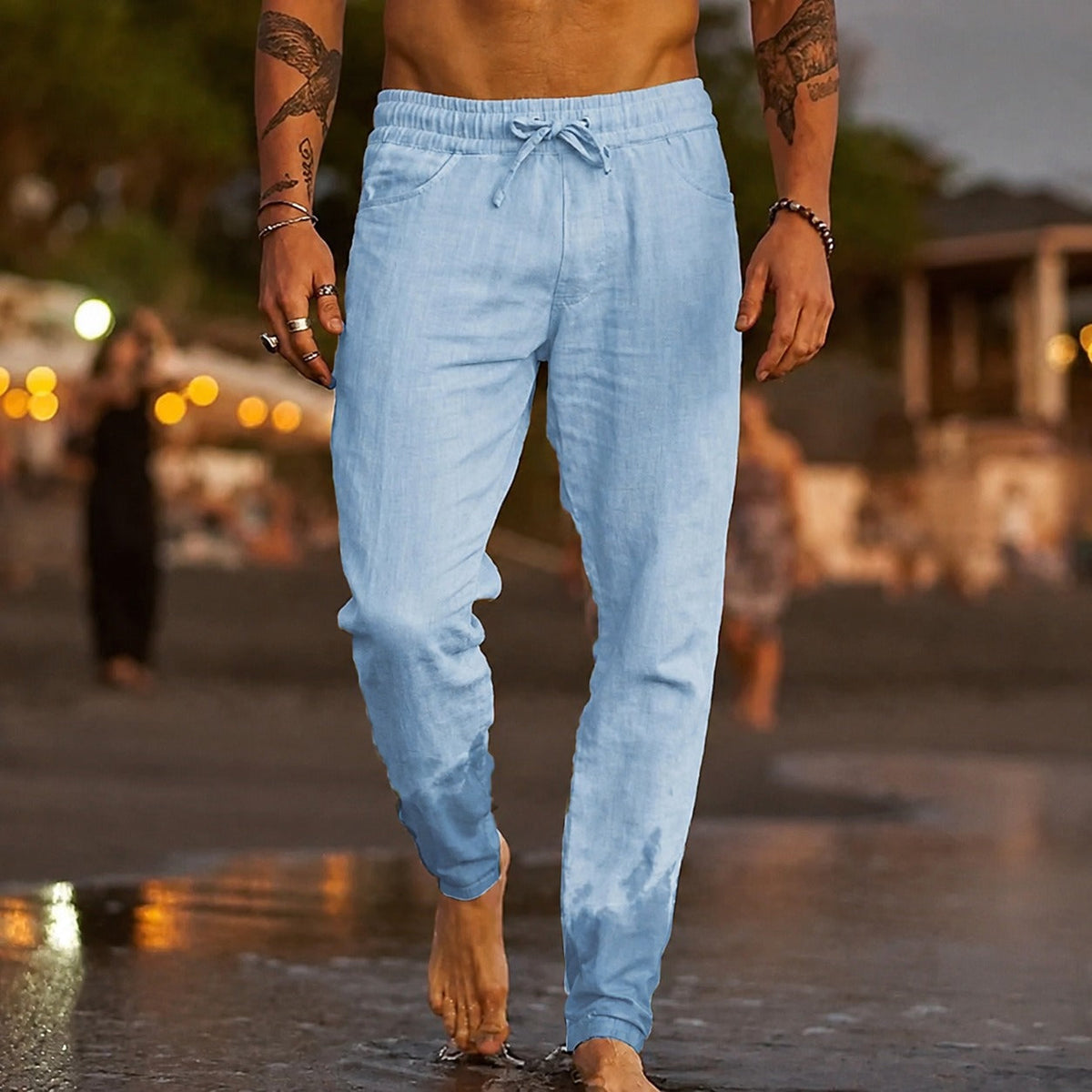Men's Lightweight and Casual Pants with a Comfortable Fit