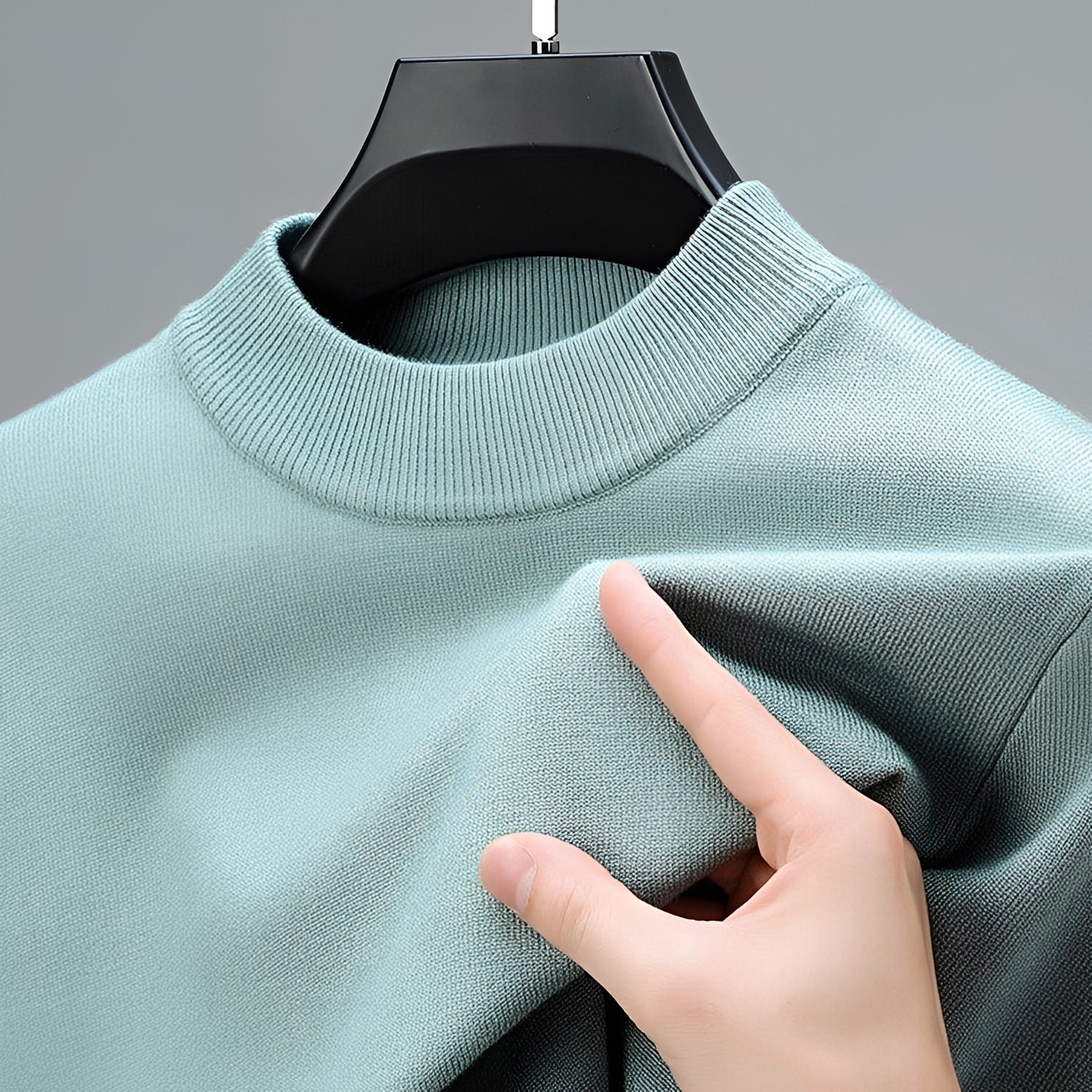 Giorgio - Casual Men's Sweater with Hem