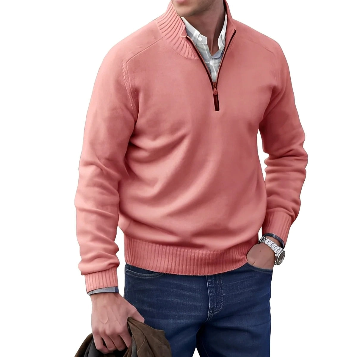 Gabriel - Casual men's sweater with zipper