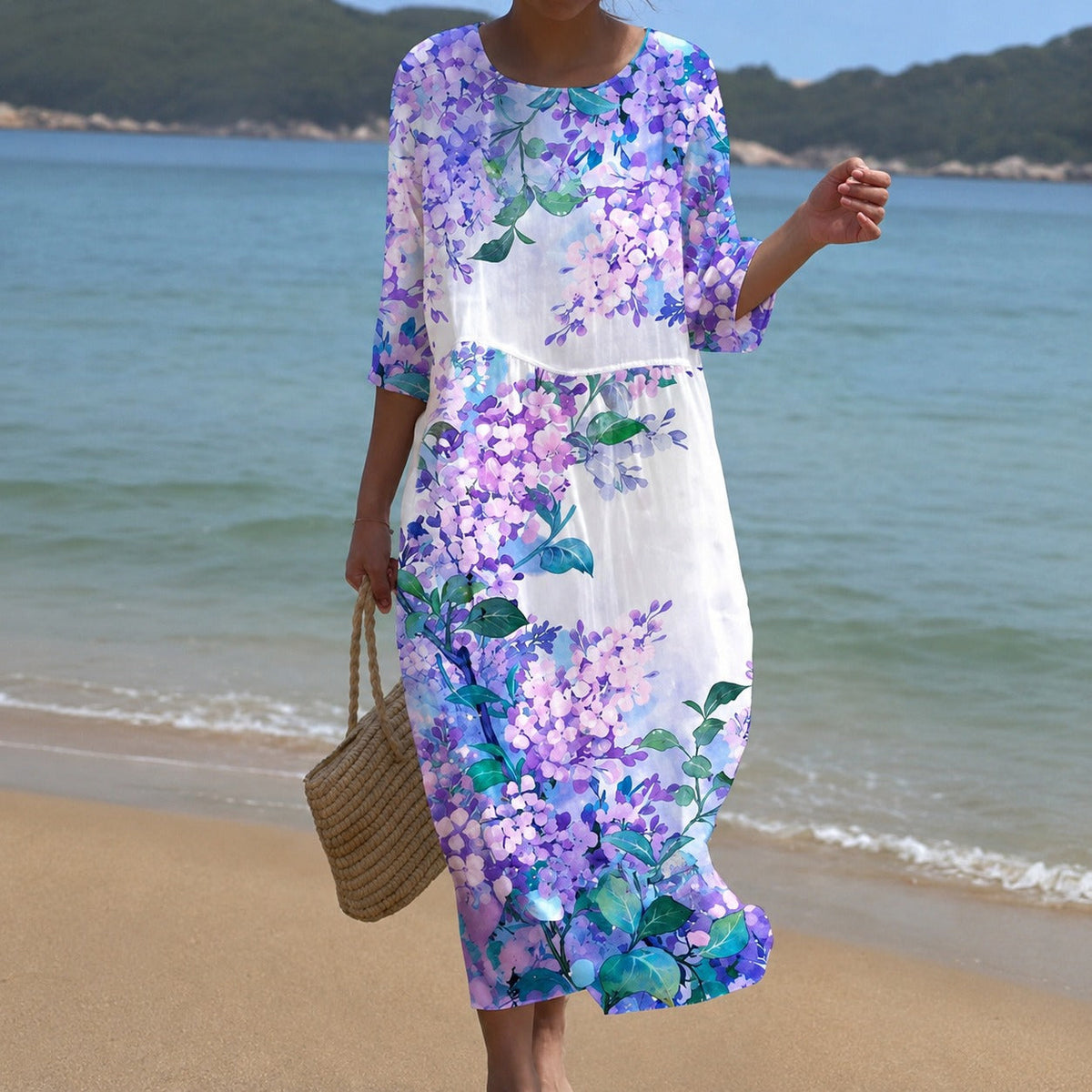 Alina - Flowing Mid-Length Dress