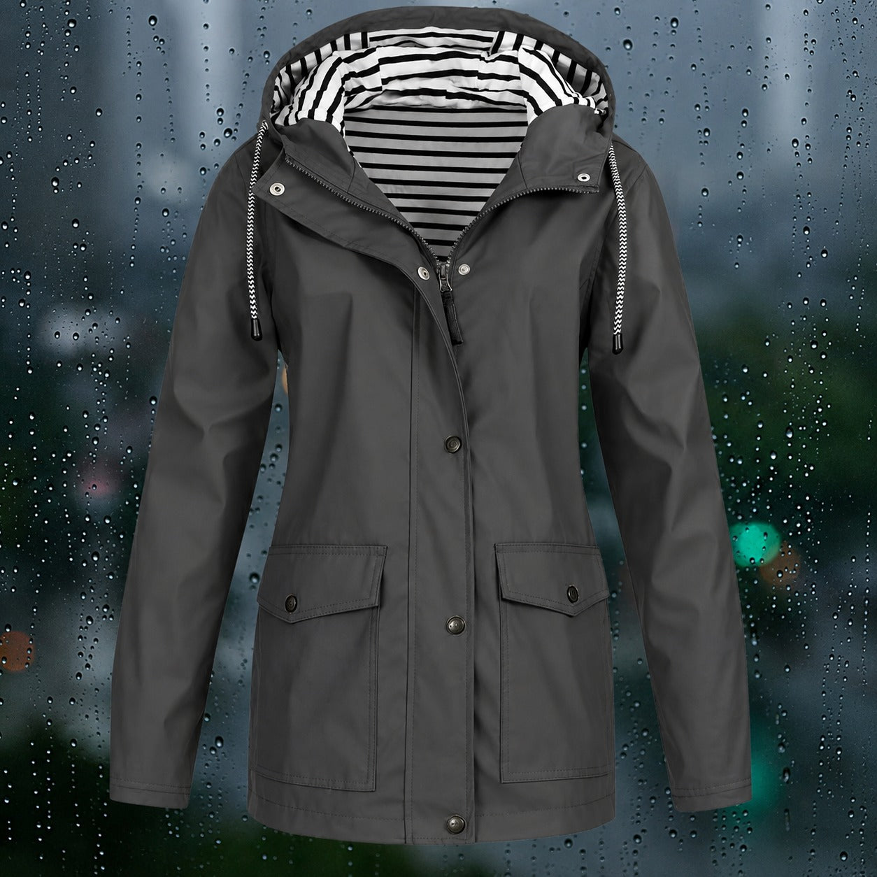 Lea - Functional coat with hood