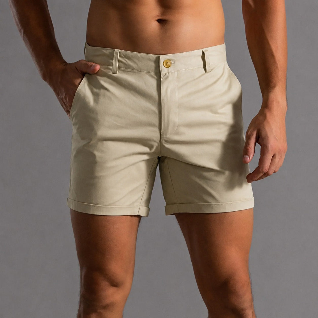 Andrie - Men's stylish chino shorts