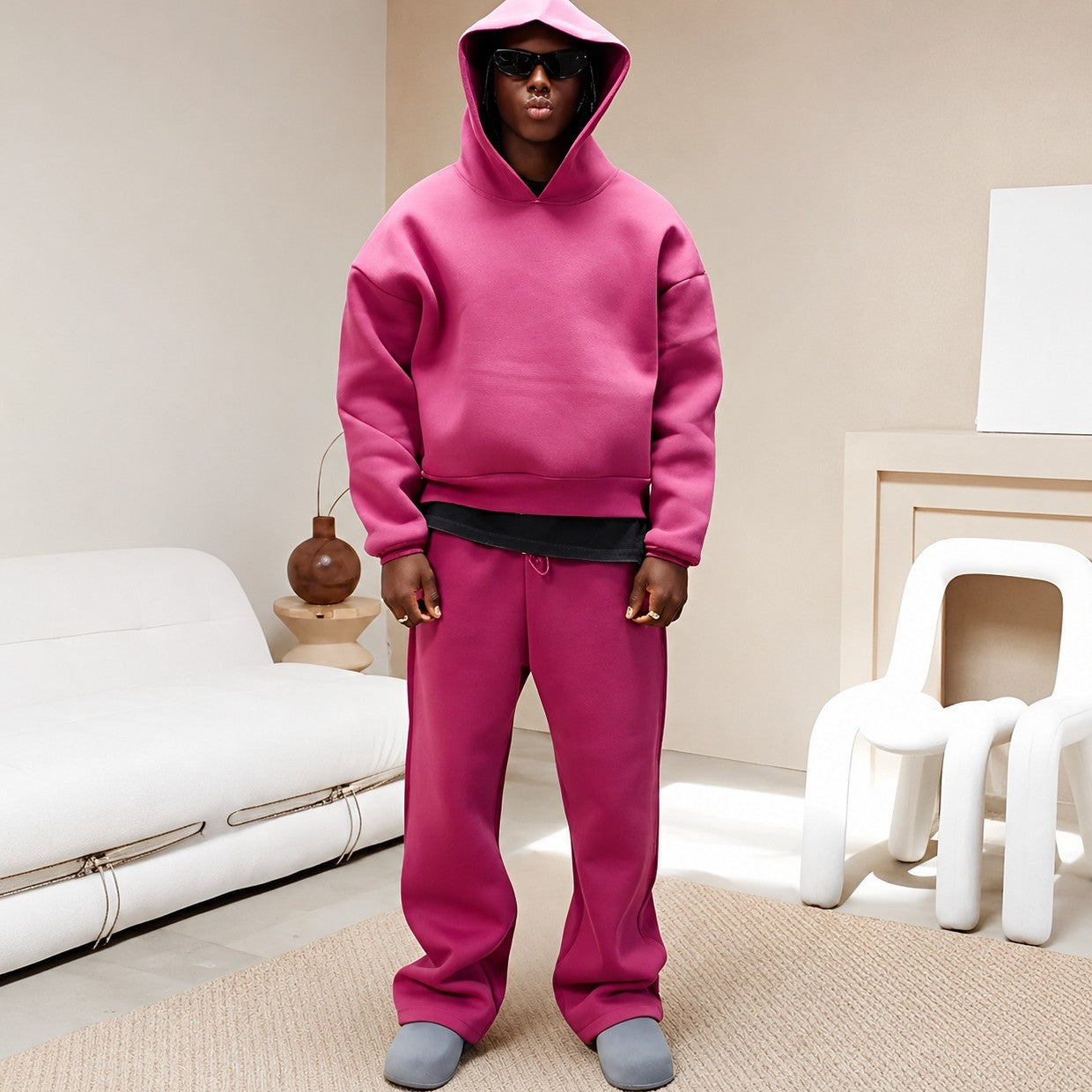 Marco - Warm oversized hoodie set for men