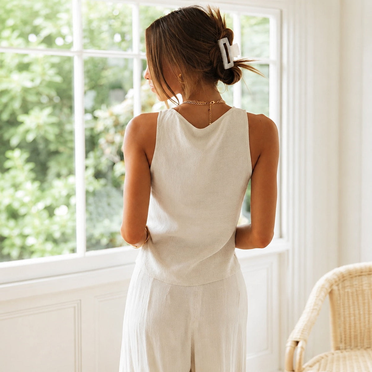 Adrianne - Airy summer set with tie