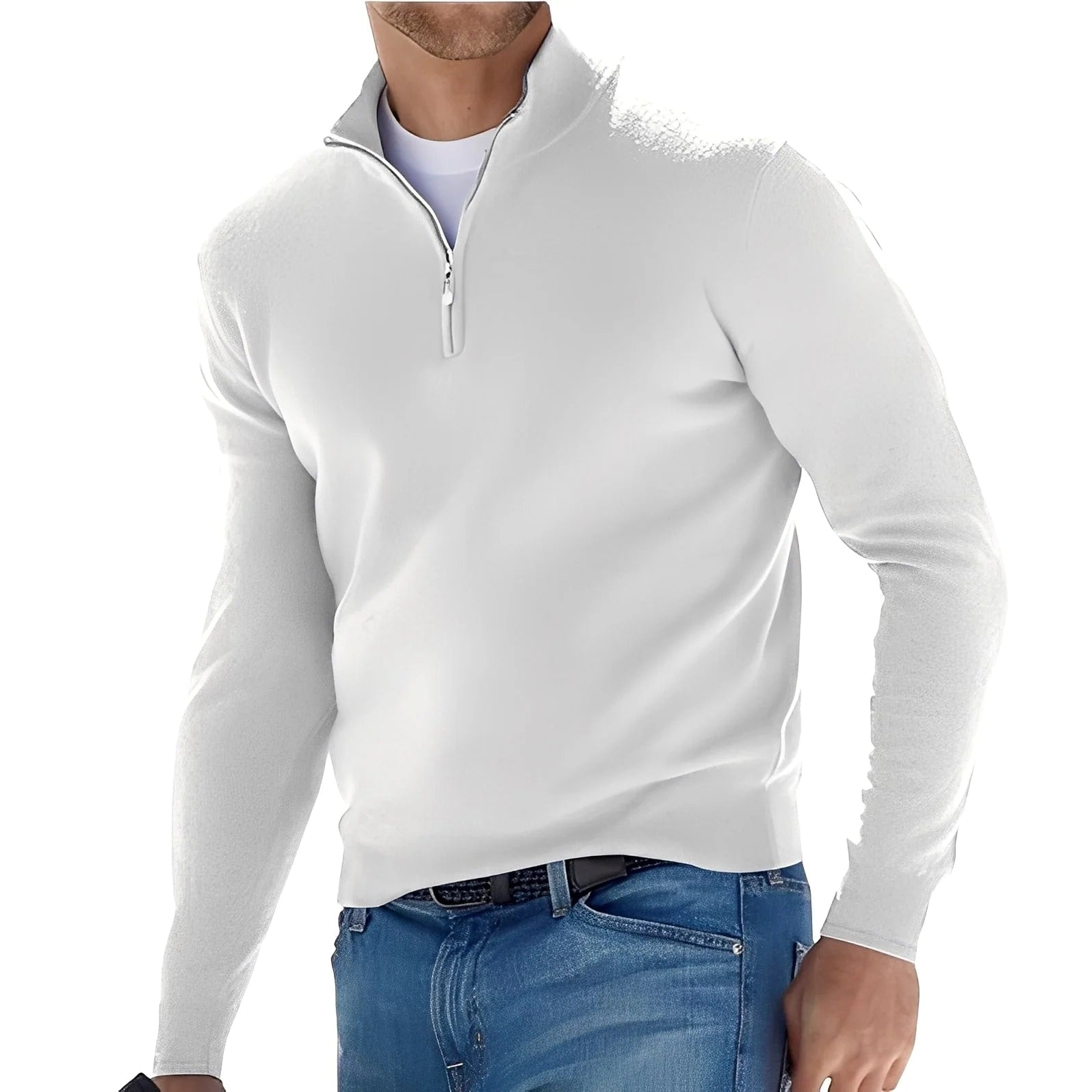 Ralph - Men's Casual Sweater with Zipper