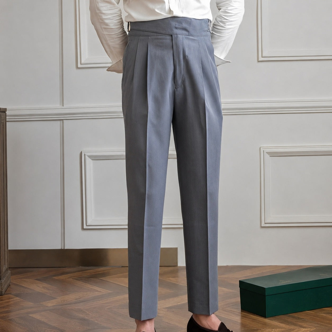 Bronson - Men's formal pants with adjustable buckle