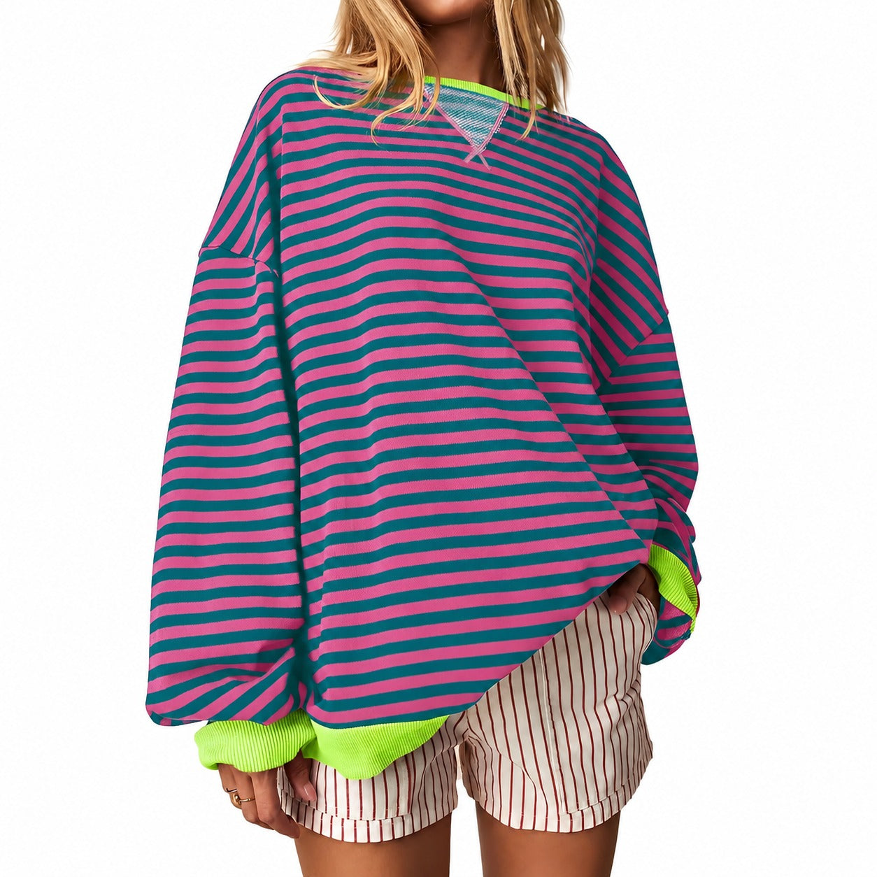 Judith - Casual striped women's sweater